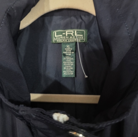 Lauren Ralph LAUREN windbreaker Jacket Water Resistant Preppy XL Equestrian Coat - Picture 3 of 10